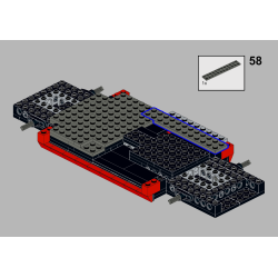 Lego MOC Volkswagen T6.1 Multivan - Red