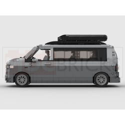 Lego MOC Volkswagen T5 Caravelle - Dark Bluish Gray / Light Bluish Gray
