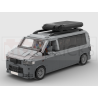 Lego MOC Volkswagen T5 Caravelle - Dark Bluish Gray / Light Bluish Gray