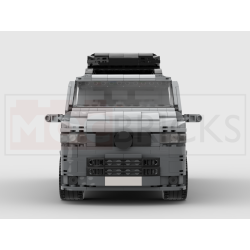 Lego MOC Volkswagen T5 Caravelle - Dark Bluish Gray / Light Bluish Gray
