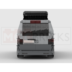 Lego MOC Volkswagen T5 Caravelle - Dark Bluish Gray / Light Bluish Gray