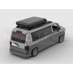 Lego MOC Volkswagen T5 Caravelle - Dark Bluish Gray / Light Bluish Gray