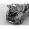 Lego MOC Volkswagen T5 Caravelle - Dark Bluish Gray / Light Bluish Gray