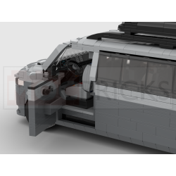 Lego MOC Volkswagen T5 Caravelle - Dark Bluish Gray / Light Bluish Gray