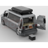 Lego MOC Volkswagen T5 Caravelle - Dark Bluish Gray / Light Bluish Gray