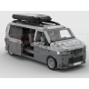 Lego MOC Volkswagen T5 Caravelle - Dark Bluish Gray / Light Bluish Gray
