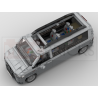 Lego MOC Volkswagen T5 Caravelle - Dark Bluish Gray / Light Bluish Gray