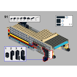Lego MOC Volkswagen T2 Kastenwagen Barista - Medium Azure / White
