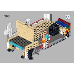 Lego MOC Volkswagen T2 Kastenwagen Barista - Medium Azure / White