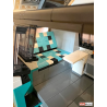Lego MOC Volkswagen T6.1 California - Dark Turquoise / White