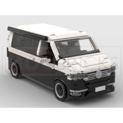 Lego MOC Volkswagen T6.1 California - Black / White